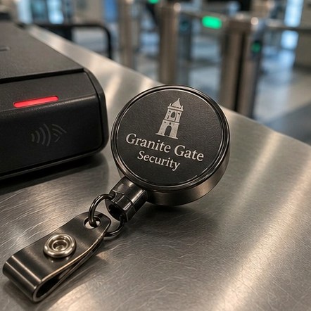 Customized badge reels for government and security